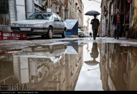 باران بهاری در تبریز