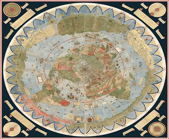 بزرگترین نقشه قدیمی جهان (+تصاویر)