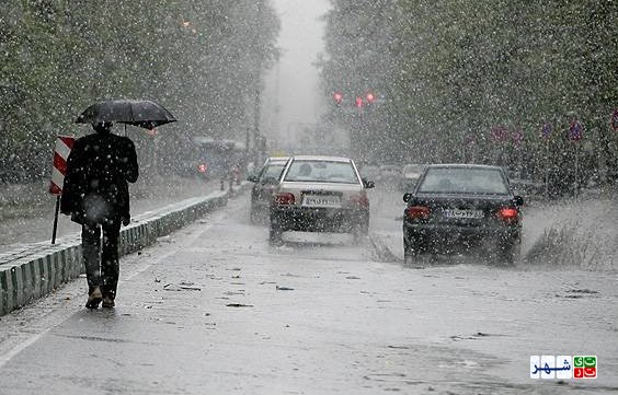 بارش برف و باران در شهرهای مختلف و ارتفاعات تهران