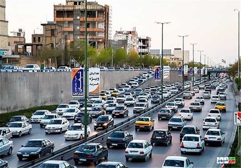 ترافیک نیمه سنگین در باند شمالی آزادراه تهران-کرج