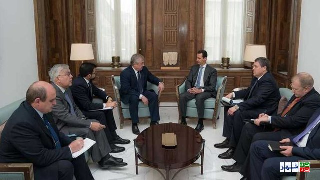 دیدار بشار اسد با فرستاده ویژه پوتین