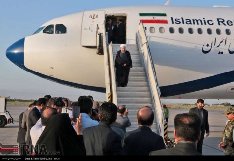 ورود رئیس جمهوری به مشهد