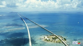بزرگترین پل روی آب / 7 مایل از زمین فاصله بگیرید !