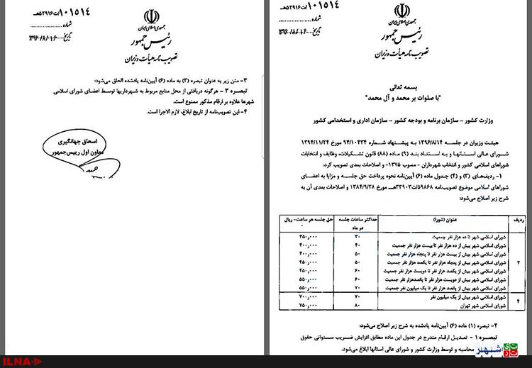 افزایش دو میلیون تومانی حقوق اعضای شورای شهر تهران