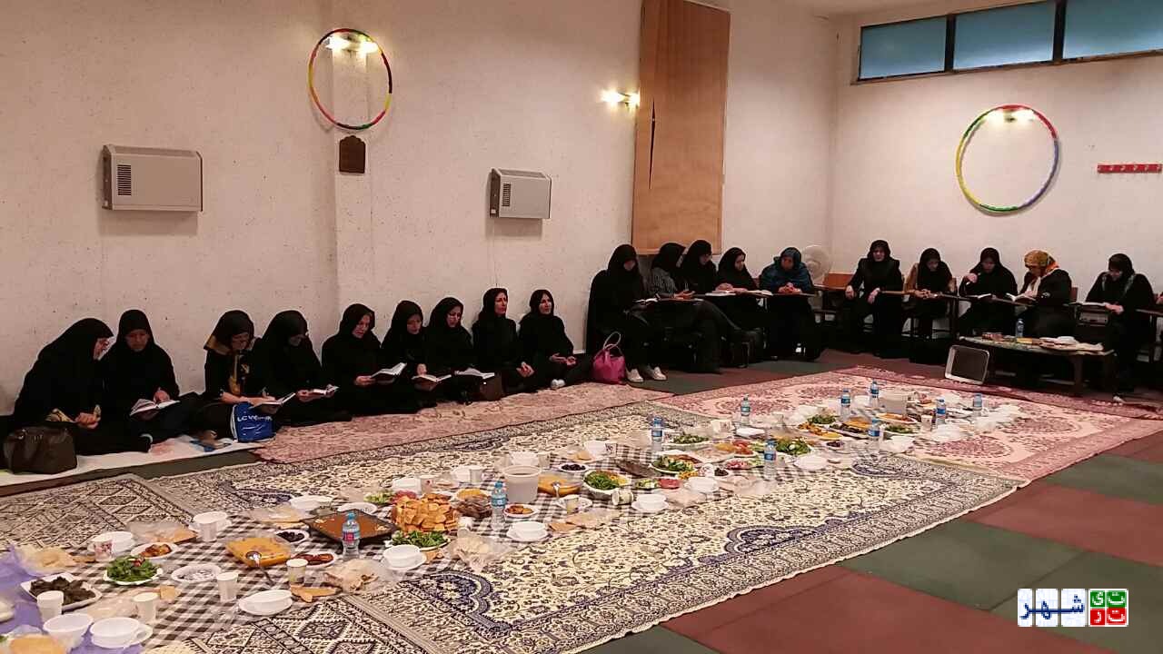تلاوت قرآن در ایستگاه های ورزشی شمال تهران