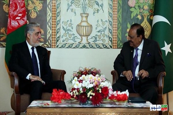 عبدالله عبدالله با رئیس‌جمهوری پاکستان دیدار کرد