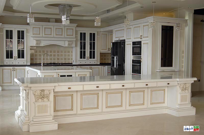 انواع کابینت های سفید و رنگی مدرن در دکوراسیون آشپزخانه