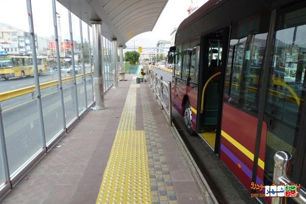 نقص فنی اتوبوس تندرو باعث اختلال در سیستم خط 10 BRT شد