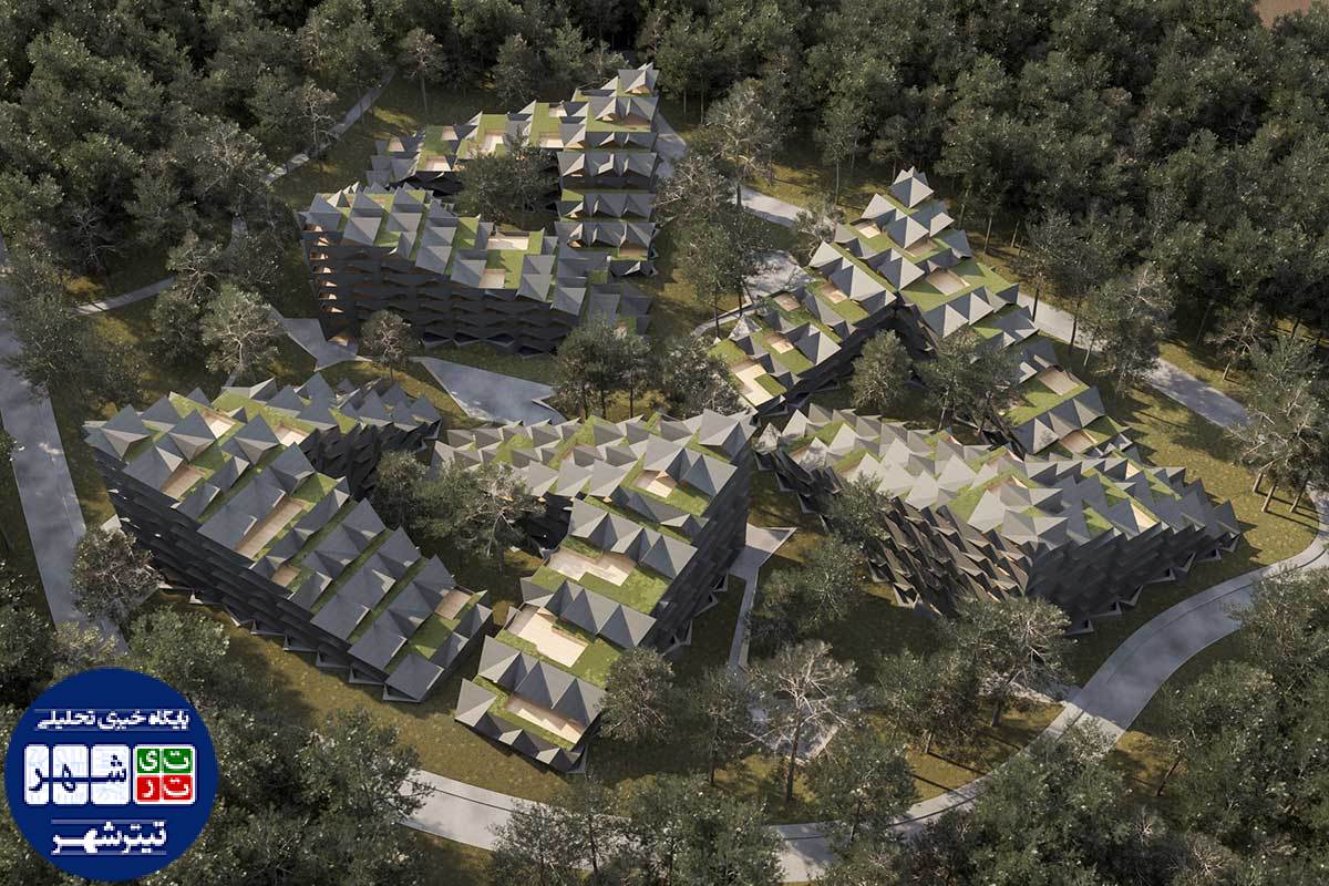 طراحی مجتمع مسکونی کوهستانی با الگوهای الگوریتمیک