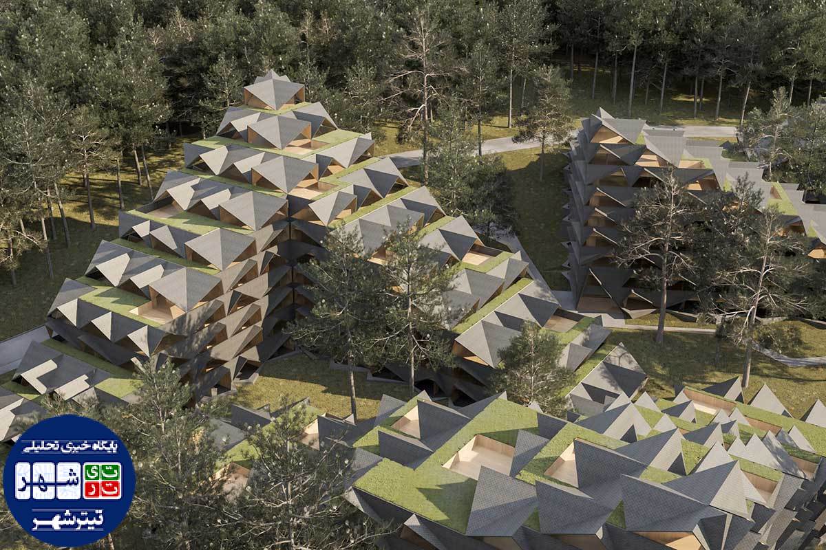 طراحی مجتمع مسکونی کوهستانی با الگوهای الگوریتمیک