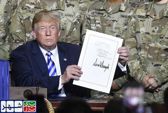 ترامپ لایحه بودجه نظامی ۷۱۷ میلیارد دلاری آمریکا را امضا کرد