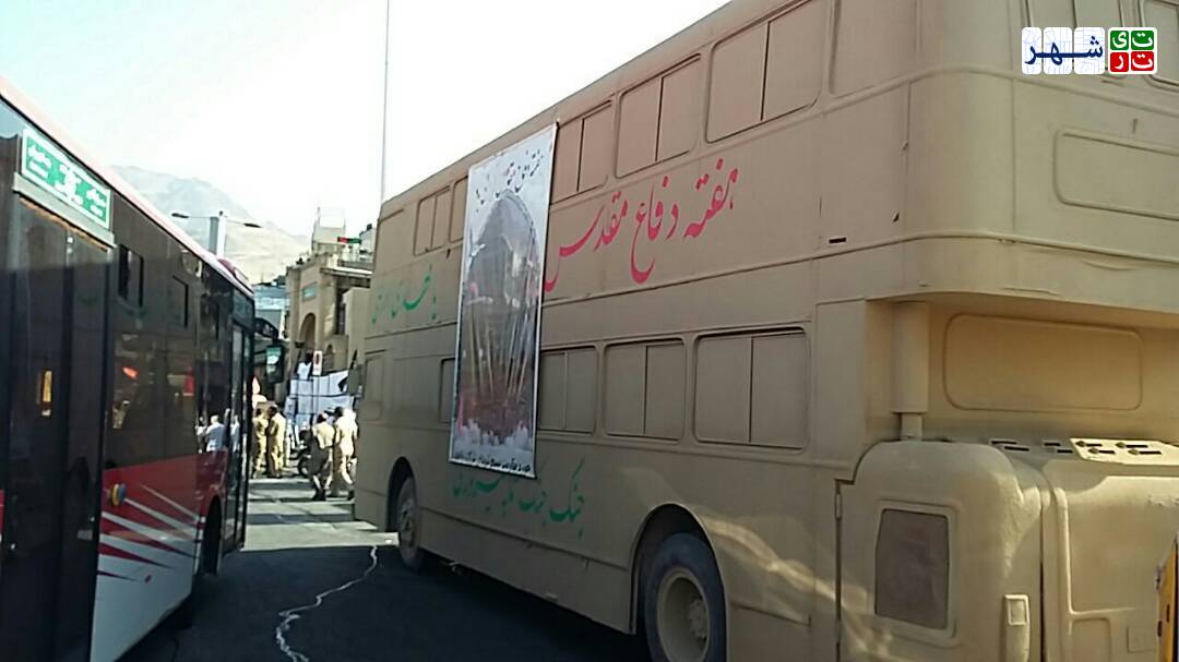 روایت روزهای دفاع مقدس با مانور شرکت واحد اتوبوسرانی شهر تهران/ گزارش تصویری