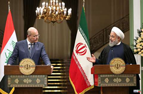 نشست خبری مشترک روحانی و رئیس جمهوری عراق