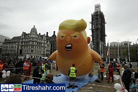 تظاهرات لندن علیه ترامپ