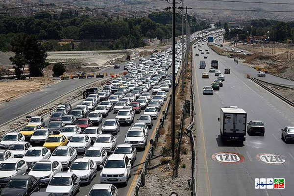 اعمال محدودیت ترافیکی در محورهای تهران-شمال