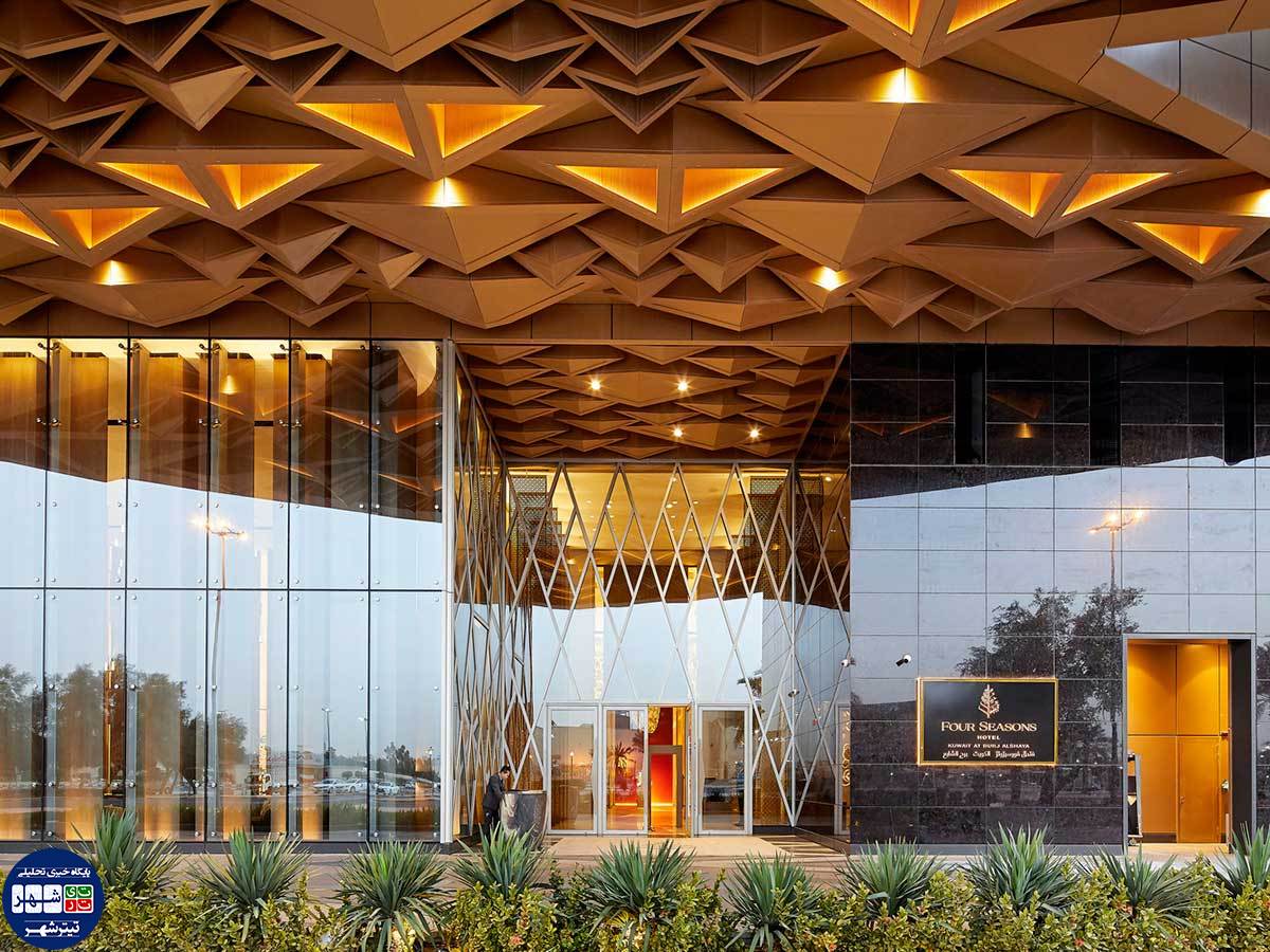 طراحی هتل 5 ستاره کویت با نمای سنتی