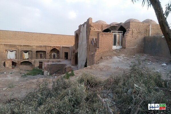 ویرانی کاروانسرای «جر» در مرکز بافت تاریخی کرمان